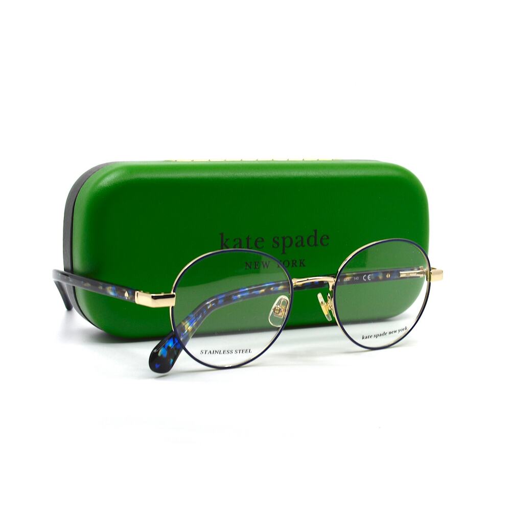 NEW KATE SPADE MARCIANN LKS BLUE GOLD AUTHENTIC EYEGLASSES FRAME - Picture 1 of 12